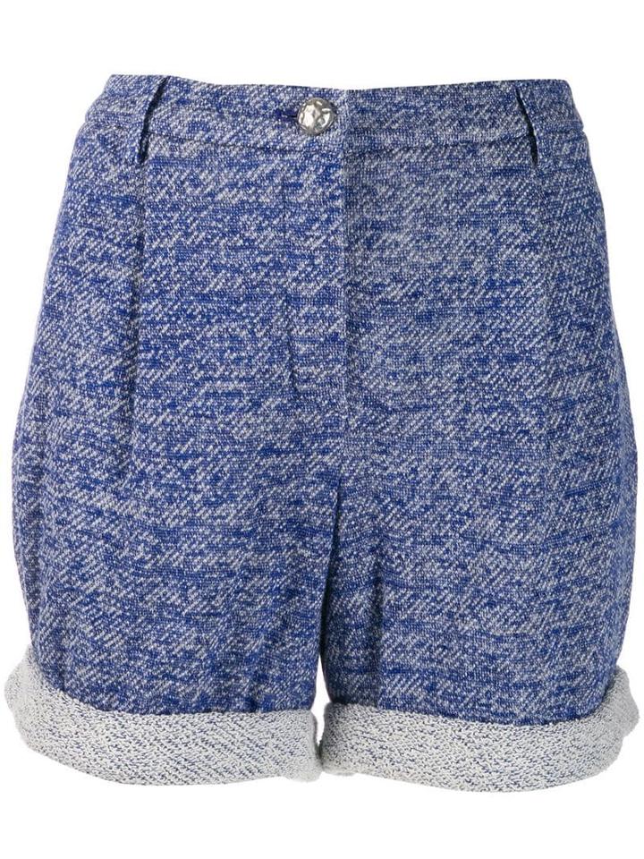 Chanel Pre-owned Two Tone Shorts - Blue
