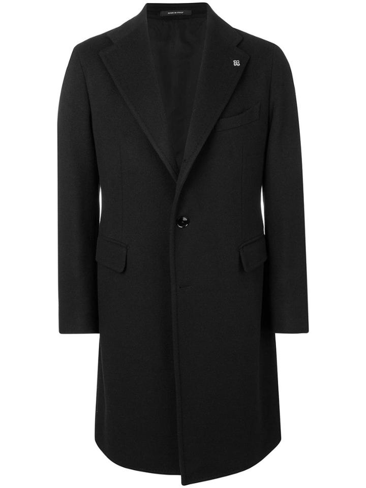 Tagliatore Single-breasted Fitted Coat - Black