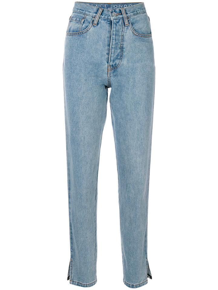 Solace - Cropped Slim Fit Jeans - Women - Cotton - 8, Blue, Cotton