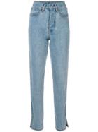 Solace - Cropped Slim Fit Jeans - Women - Cotton - 8, Blue, Cotton