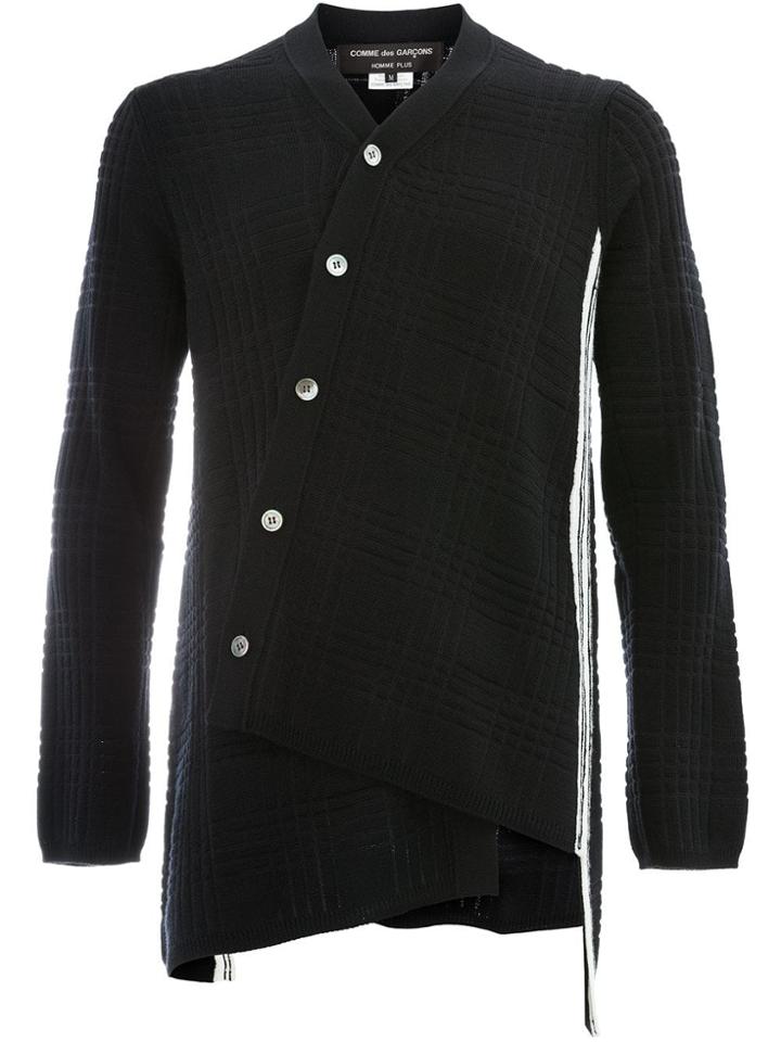 Comme Des Garçons Homme Plus Asymmetric-style Cardigan - Black