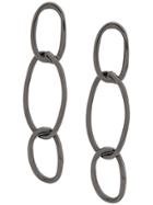 Federica Tosi Interlink Loop Drop Earrings - Silver