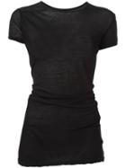 Rick Owens Level T-shirt, Women's, Size: 38, Black, Cotton