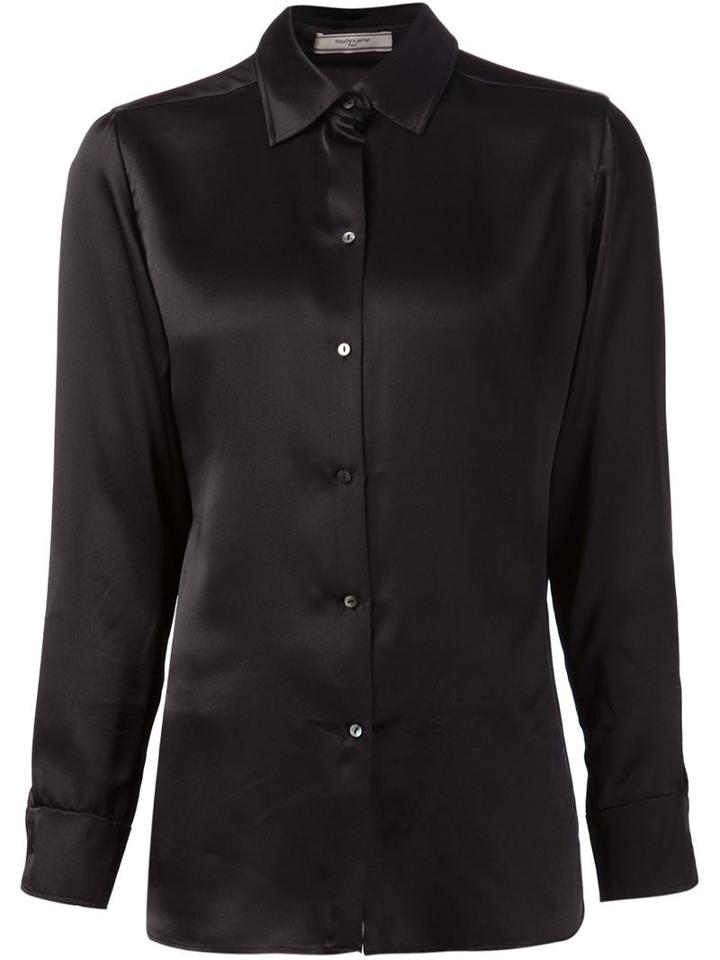 Bouchra Jarrar Classic Shirt, Women's, Size: 38, Black, Silk