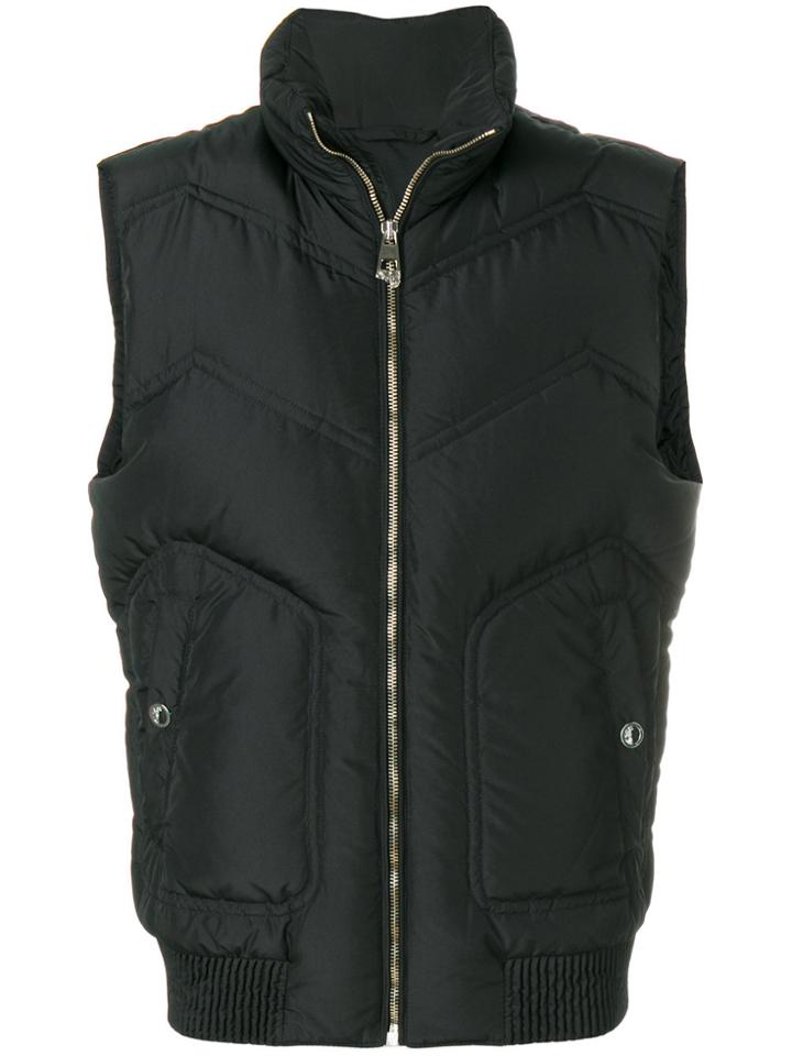 Versace Collection Padded Gilet - Black