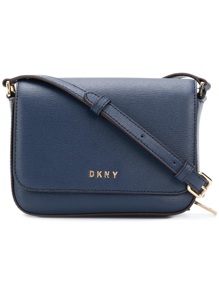 Dkny Classic Foldover Flap Shoulder Bag - Blue