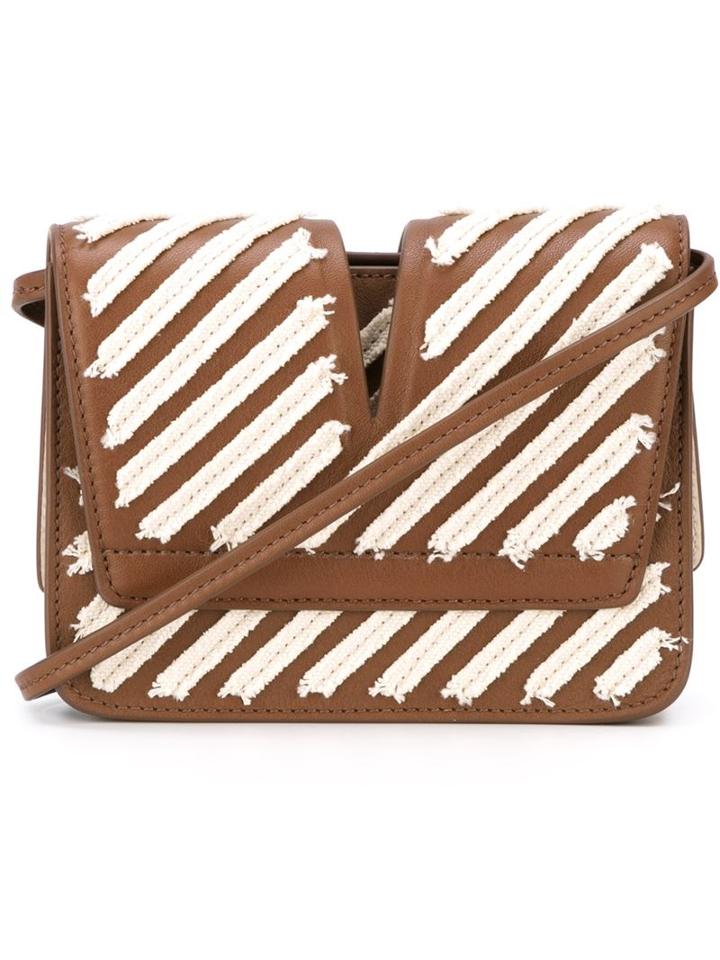 Jil Sander Applique Stripe Cross-body Bag