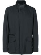 Brioni - Flap Pockets Lightweight Jacket - Men - Cotton/calf Leather/polyester/virgin Wool - Xxl, Black, Cotton/calf Leather/polyester/virgin Wool