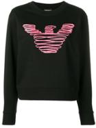 Emporio Armani Scribble Logo Sweatshirt - Black