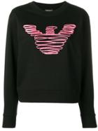 Emporio Armani Scribble Logo Sweatshirt - Black