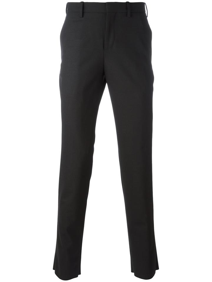 Neil Barrett Skinny Tailored Trousers, Men's, Size: 46, Black, Polyester/virgin Wool/spandex/elastane/cotton