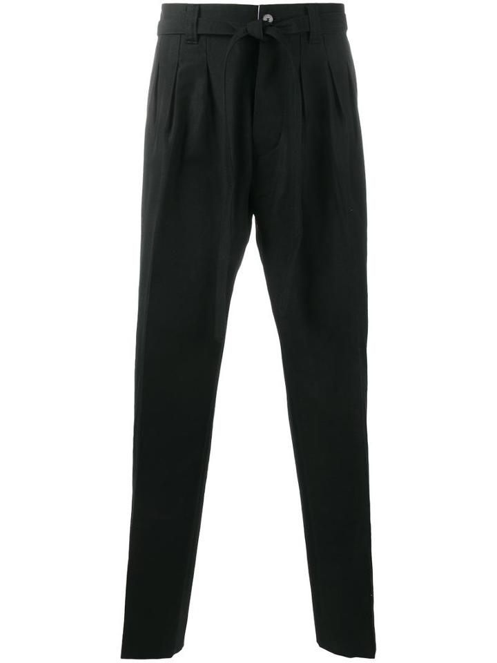 Visvim 'hakama' Straight Leg Trousers, Men's, Size: 5, Blue, Wool/linen/flax/mohair/cotton