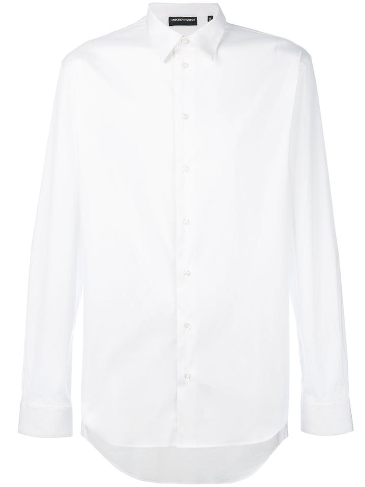 Emporio Armani - Classic Shirt - Men - Cotton/polyamide/spandex/elastane - 42, White, Cotton/polyamide/spandex/elastane
