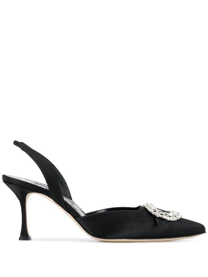 Manolo Blahnik Fiboslc 70 Pumps - Black