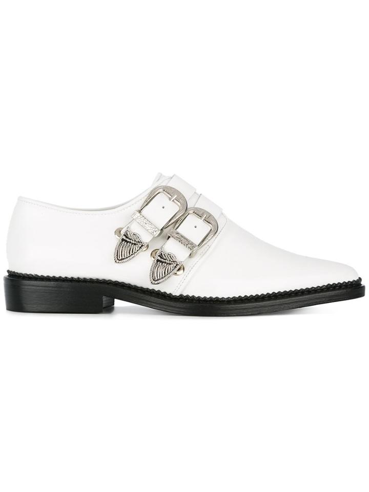 Toga Pulla Buckled Loafers - White