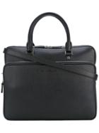 Salvatore Ferragamo - Textured Shoulder Bag - Men - Calf Leather - One Size, Black, Calf Leather