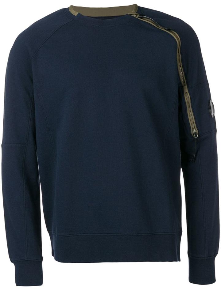 Cp Company Lens Detail Sweatshirt - Blue