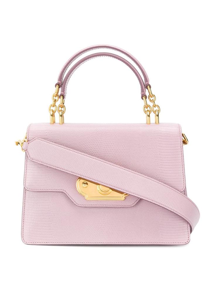 Dolce & Gabbana Medium Welcome Shoulder Bag - Purple