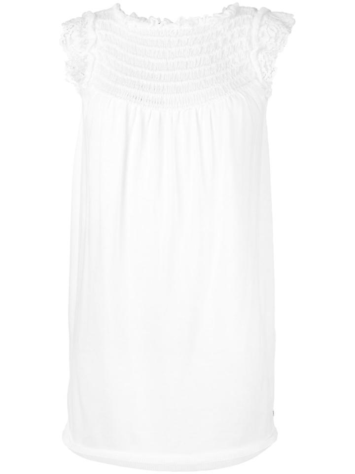Twin-set - Gathered Front Top - Women - Cotton - 42, White, Cotton