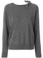 Semicouture Ribbon Detail Jumper - Grey