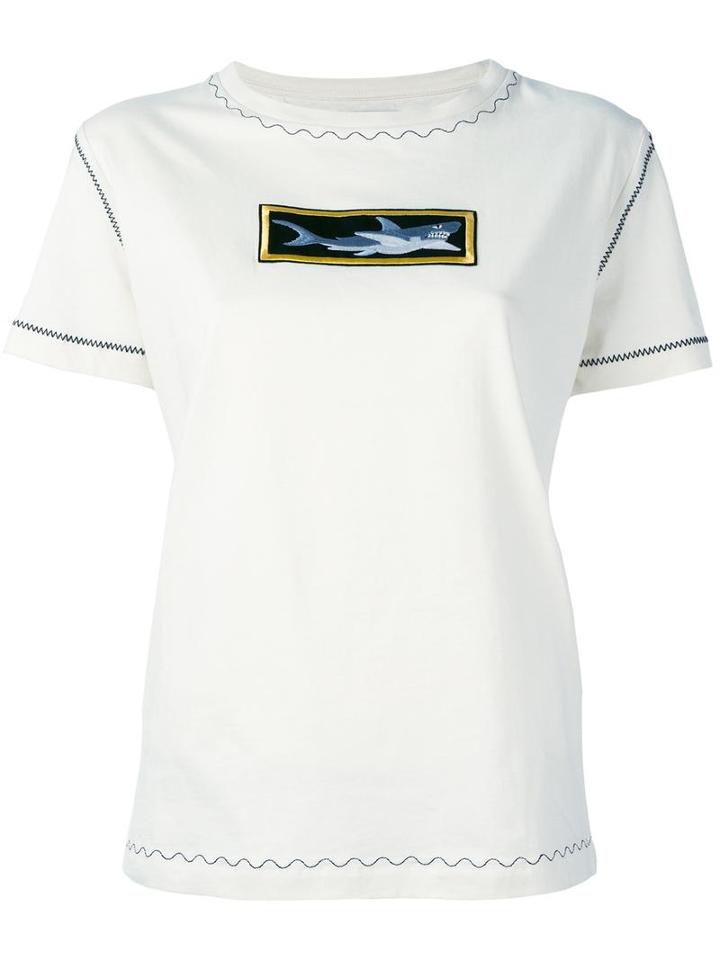 J.w.anderson Shark Patch T-shirt, Women's, Size: Medium, Nude/neutrals, Cotton