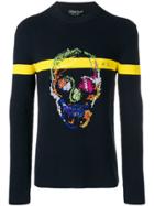 Alexander Mcqueen Skull Sweater - Blue