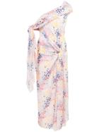 Carolina Herrera Off-the-shoulder Draped Dress - White