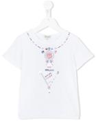 Kenzo Kids Printed T-shirt, Girl's, Size: 8 Yrs, White