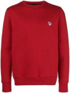 Ps By Paul Smith Crew Neck Logo Jumper - Red