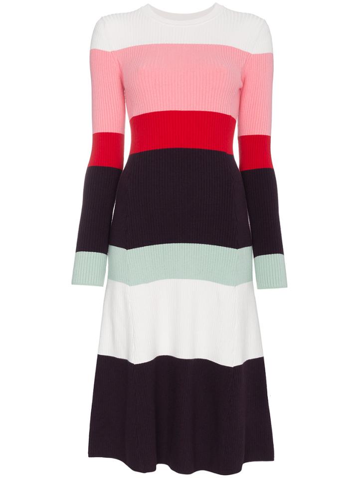 Joostricot Silk Blend Crew Neck Dress - Multicolour