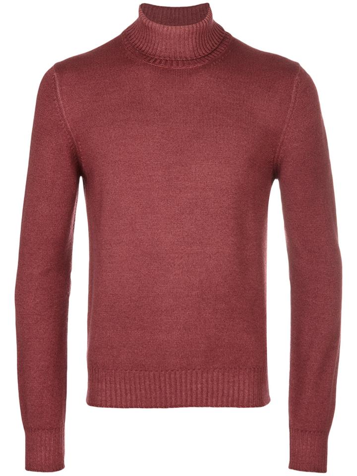 La Fileria For D'aniello Roll Neck Pullover - Yellow & Orange