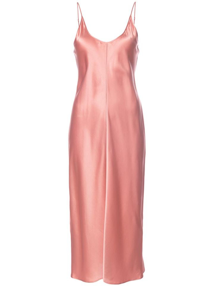 T By Alexander Wang High Shine Shift Dress - Pink & Purple