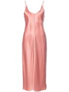 T By Alexander Wang High Shine Shift Dress - Pink & Purple