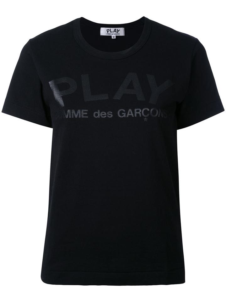Comme Des Garçons Play - Play T-shirt - Women - Cotton - M, Black, Cotton