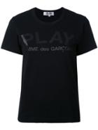 Comme Des Garçons Play - Play T-shirt - Women - Cotton - M, Black, Cotton