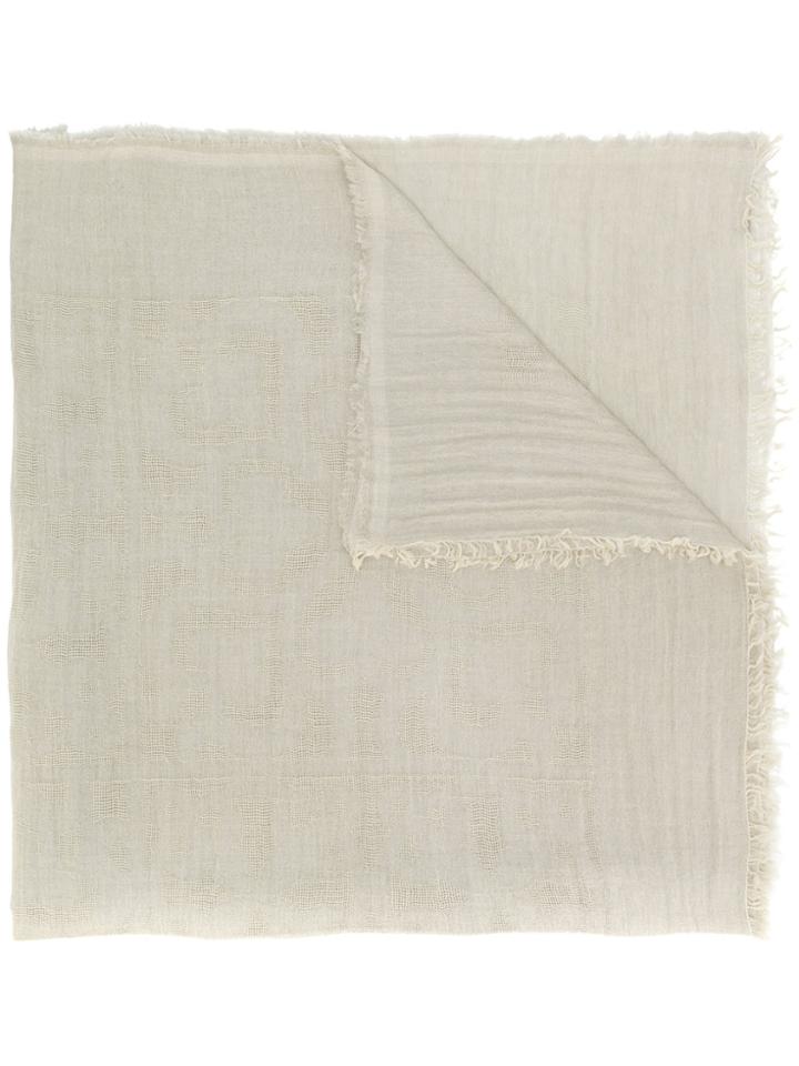 Le Tricot Perugia Wool Scarf - Nude & Neutrals