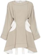 Loewe Cut Out Leather Insert Top - Neutrals