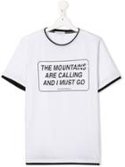 Paolo Pecora Kids Teen Motif-print Short-sleeved T-shirt - White