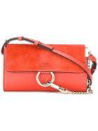 Chloé Faye Crossbody Bag, Women's, Red, Calf Leather