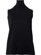 Dion Lee Loopback Sleeveless Top, Women's, Size: 8, Black, Nylon/rayon