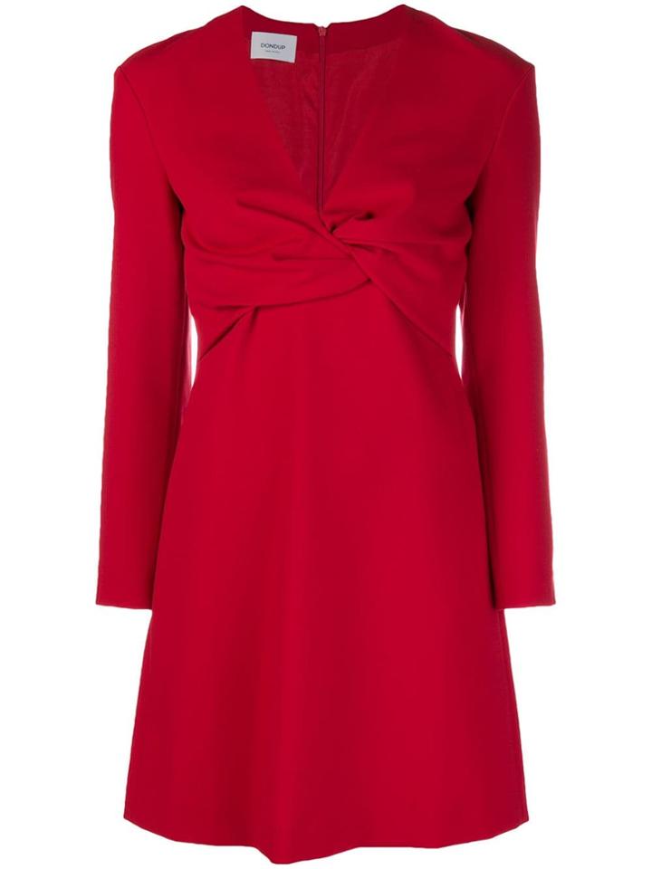 Dondup Draped Flared Mini Dress