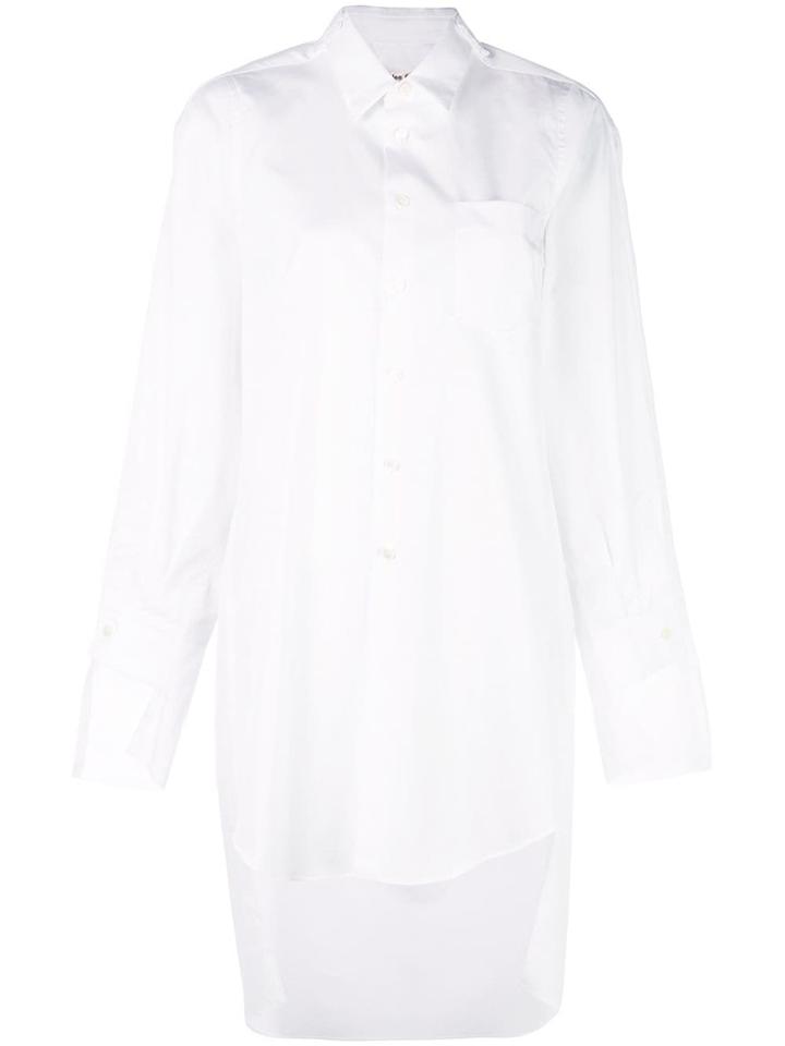 Comme Des Garçons Plain Button Shirt - White