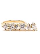 Kimberly Mcdonald Offset Bar Diamond Ring