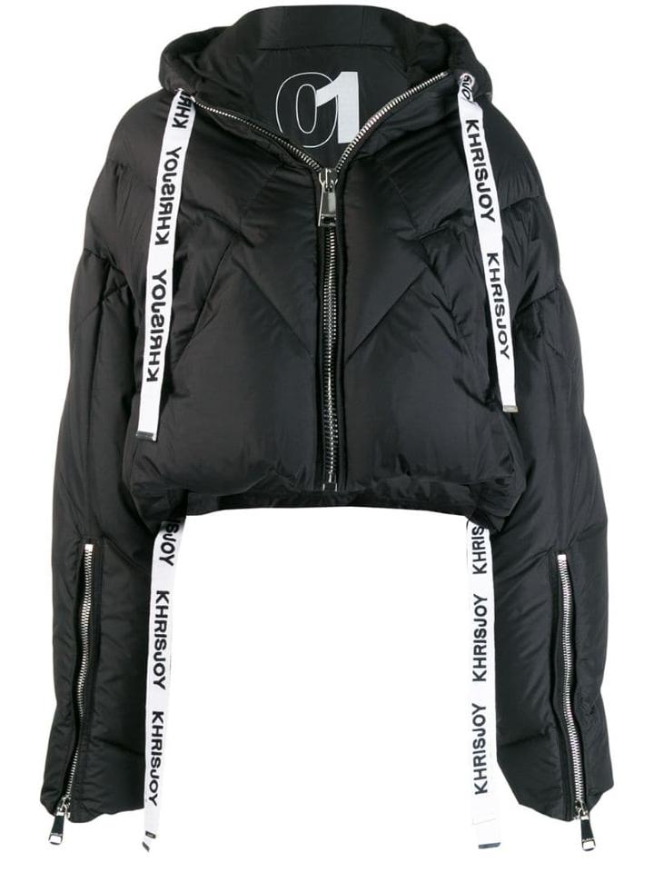 Khrisjoy Hooded Puffer Jacket - Black
