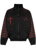 Willy Chavarria Willy C Batterry Zip Jkt W Strp Slvs Blk - Black