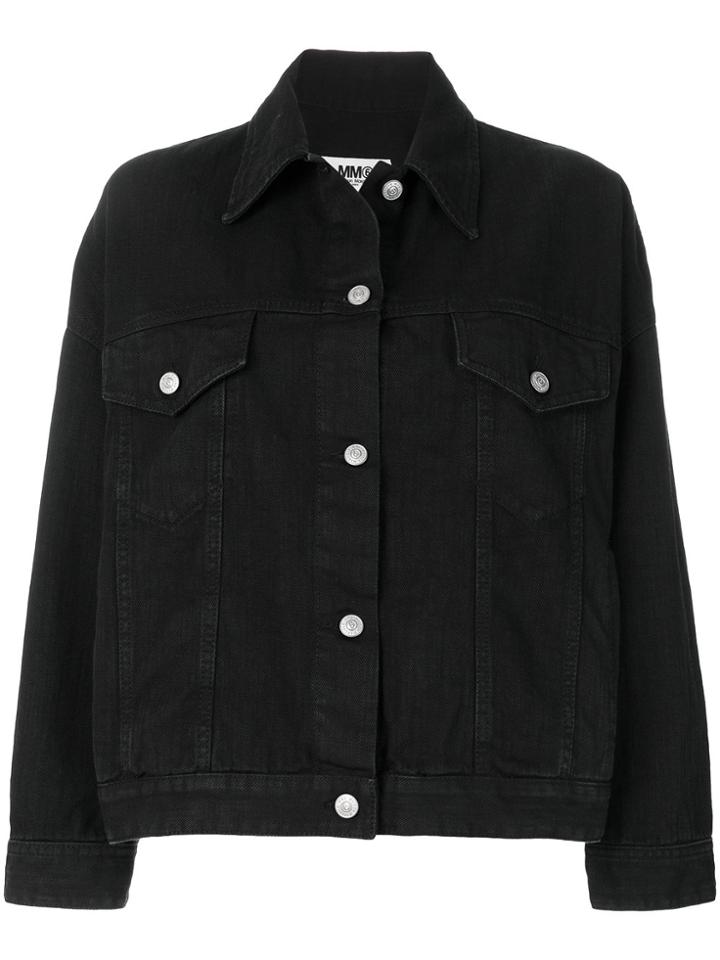 Mm6 Maison Margiela Denim Jacket - Black