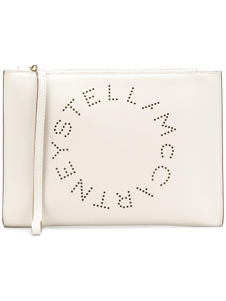 Stella Mccartney Stella Logo Pouch - Nude & Neutrals