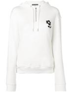 Alexa Chung Embroidered Flower Hoodie - White