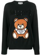 Moschino Logo Printed Jumper - Black