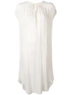 Raquel Allegra Tie-dye Peasant Dress, Women's, Size: 2, Nude/neutrals, Silk/rayon